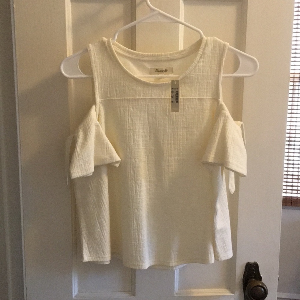 Madewell shylark cold shoulder top
